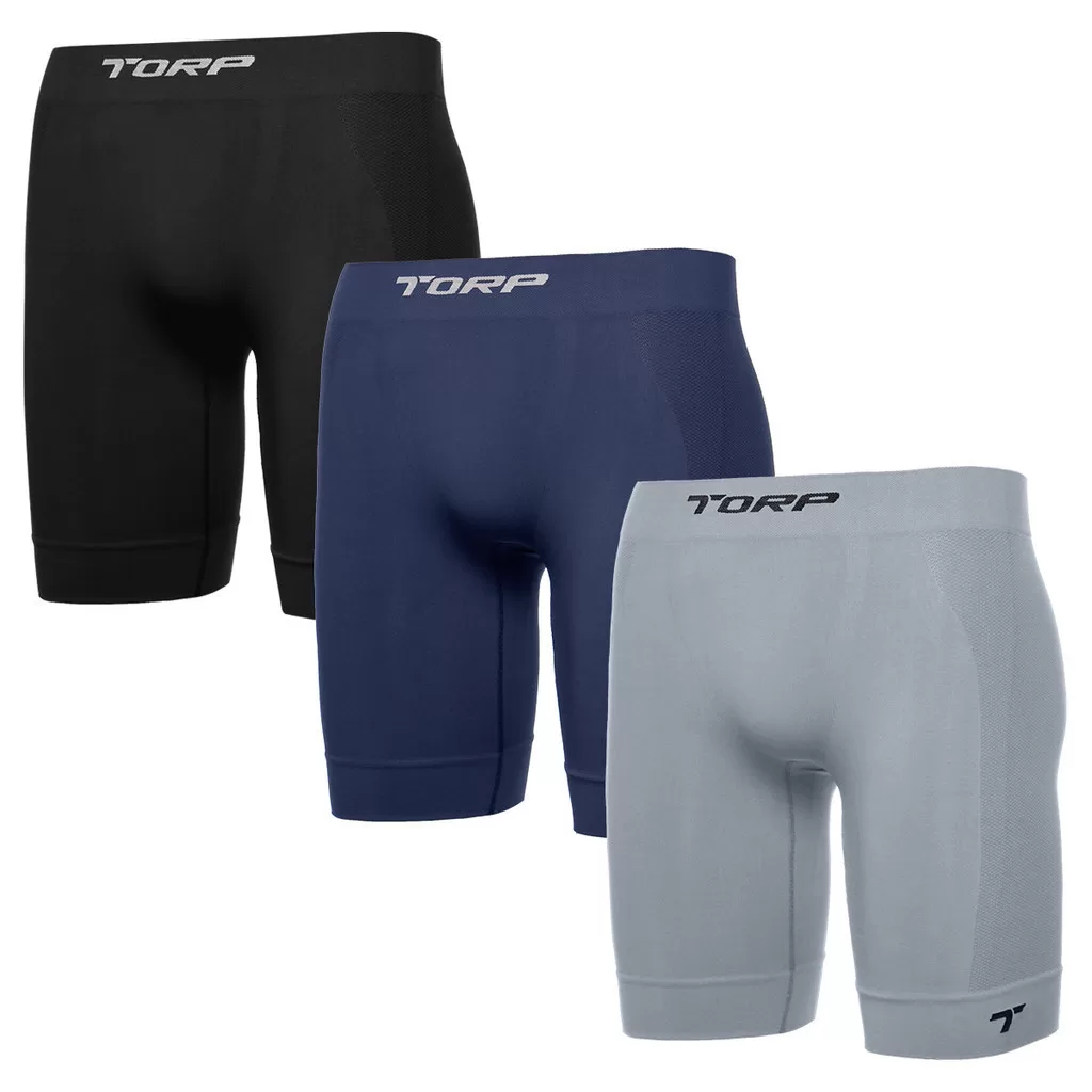 Kit 3 Bermuda Shorts Térmico Corrida Anti Assadura E Atrito Torp