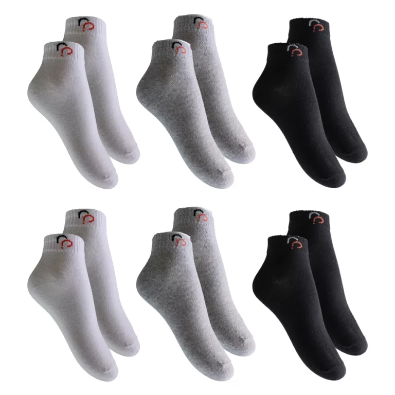 Kit 6 Meias Cano Curto Rafa Parize Masculino Femin