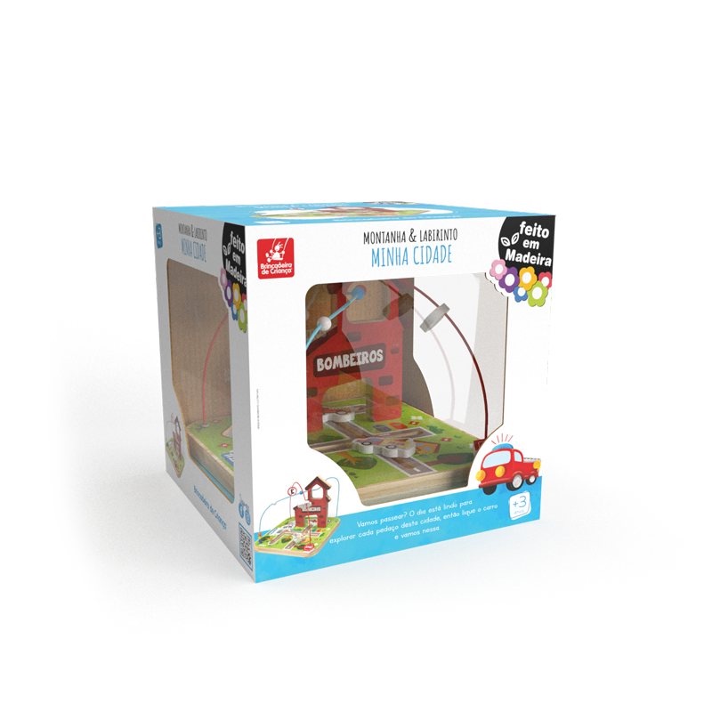 Brinquedo Infantil Educativo Montanha E Labirinto – Minha Cidade – Brincadeira de criança