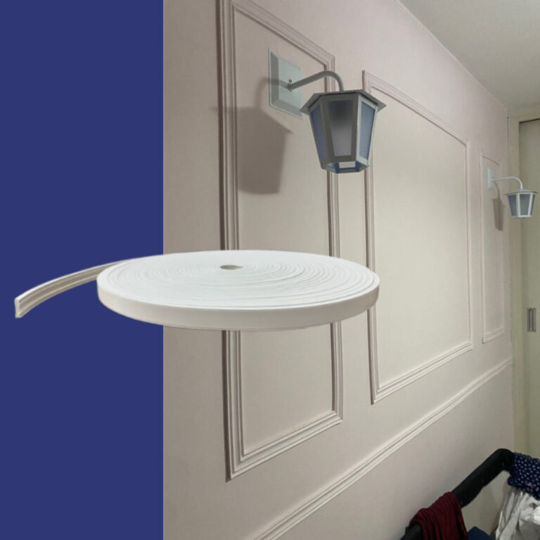 Roda Meio Boiserie de EVA Flexível Autocolante Te