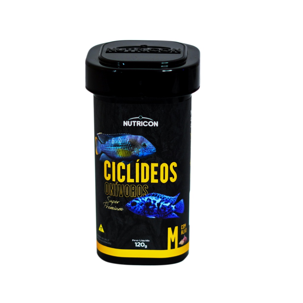 Ração Ciclideo Onívoro M. Super Premium 120g Nutricon