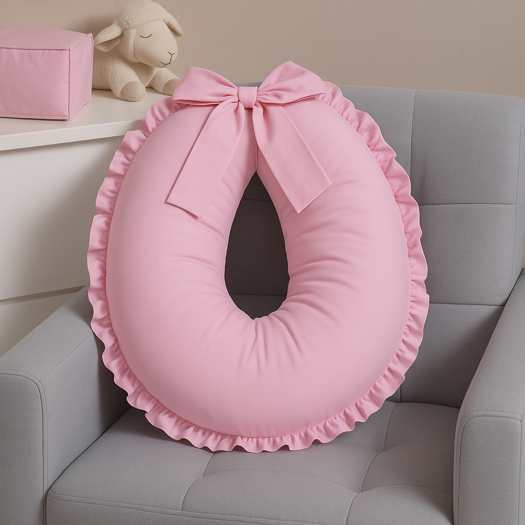 Almofada de Amamentação Babado 100% Algodão