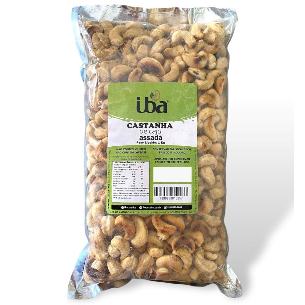 Castanha de Caju W1 Assada Castanha do Brasil 1 KG
