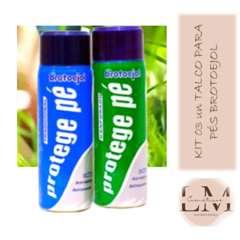 Kit com 03un Talco Protege Pé Brotoejol 150g