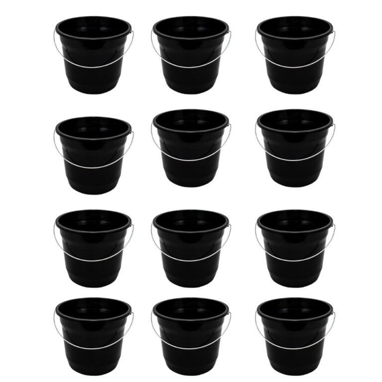 Kit 12 Baldes Plástico com Alça 5 Litros Multius