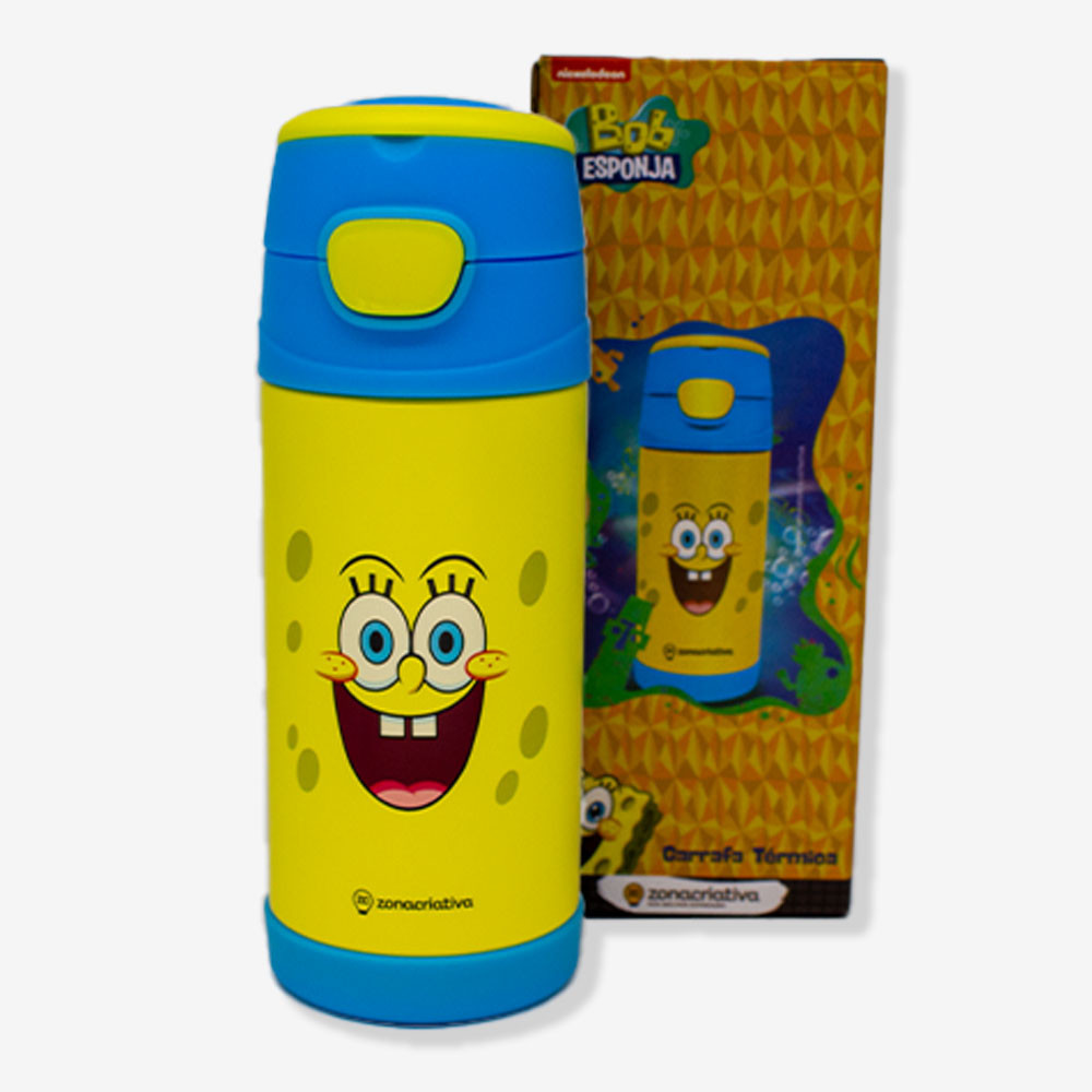 Garrafa Térmica Bob Esponja Top Handle 350ML – ZonaCriativa