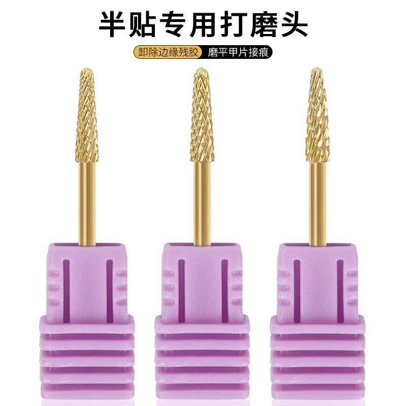 Kit 1/3 Pcs Semi-Aderente Cabeça Especial De Polimento De Unhas Para Pré-Processamento Remover Linha