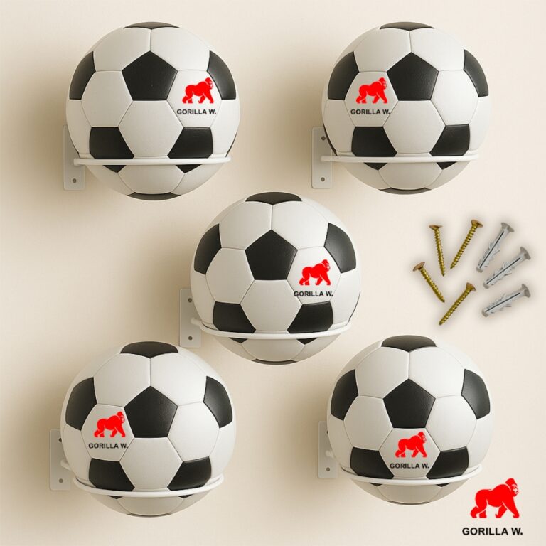 Kit05 Suporte Bola Futebol Basquete Vôlei + Paraf
