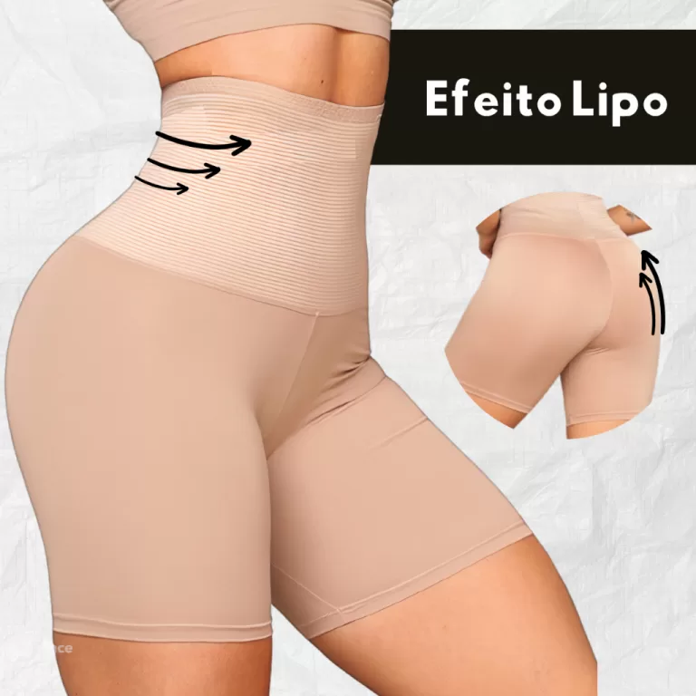 Short Bermuda Cinta Modeladora Reduz Medidas Barri