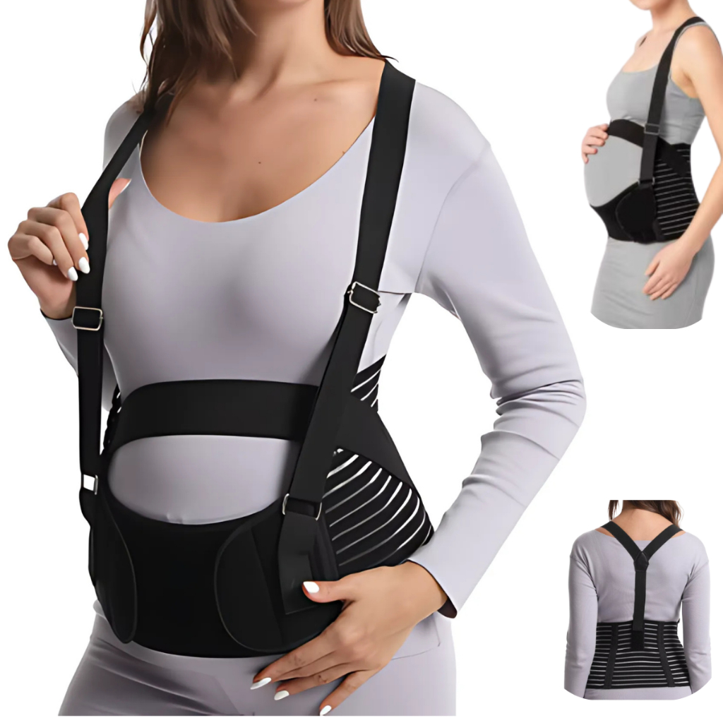 Cinta Para Gravida Suporte Gestante Apoio Elastico De Barriga Mulher Abdominal Preta