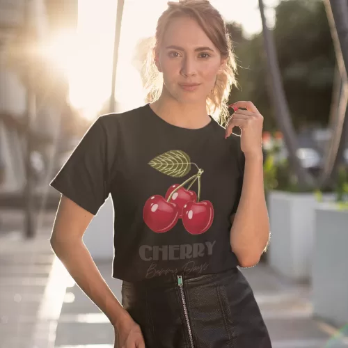 Blusa Feminina Cereja Cherry 100% Algodão Premium