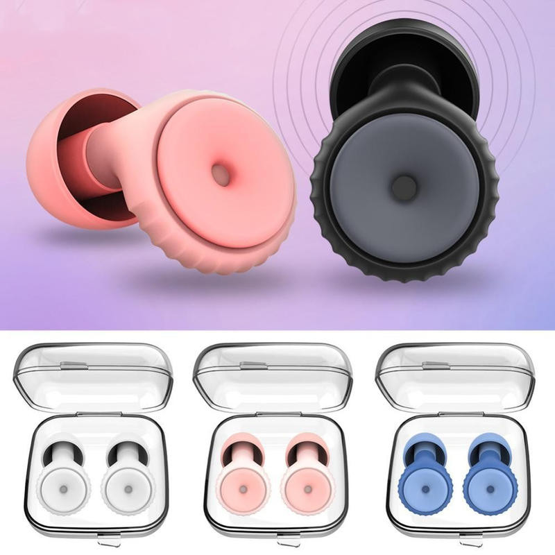 Silicone Macio À Prova De Som Tampões De Ouvido Sono Filtro De Redução De Ruído Para Orelhas Earplug