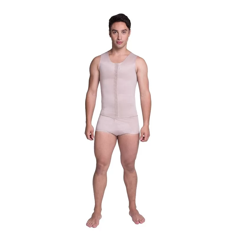 Cinta Modelador Regata Pós Cirúrgico Masculino Abertura Frontal Biobela  1647