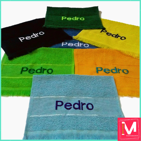 Toalhinha Personalizada Toalhinha Escolar Bordadas