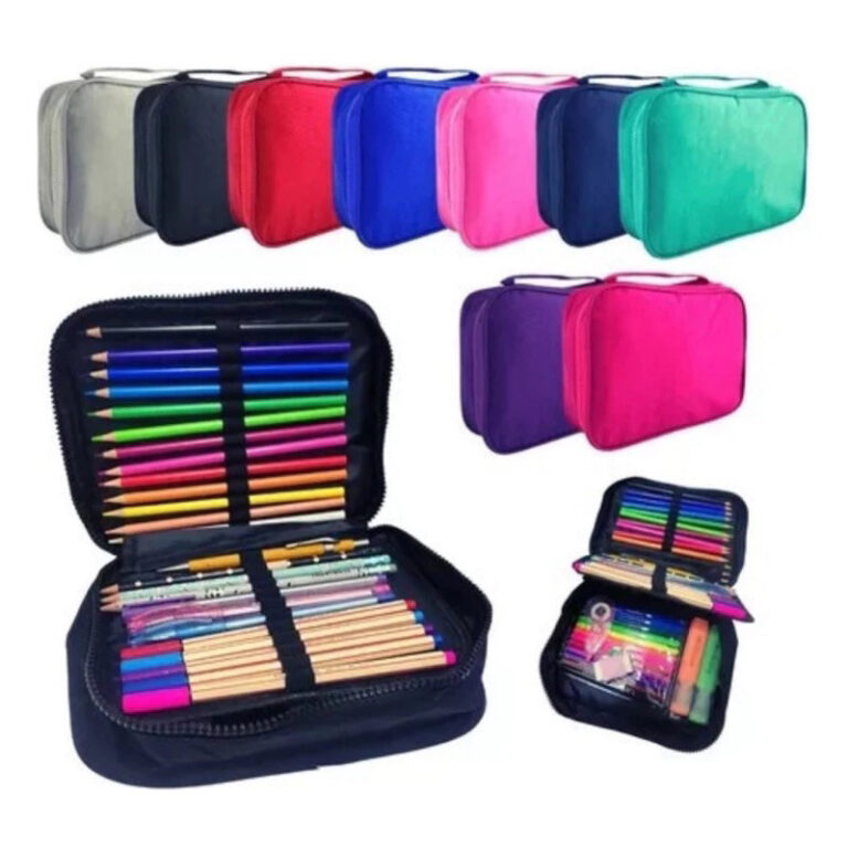Estojo De Lápis Escolar Juvenil Box Jumbo Nylon T