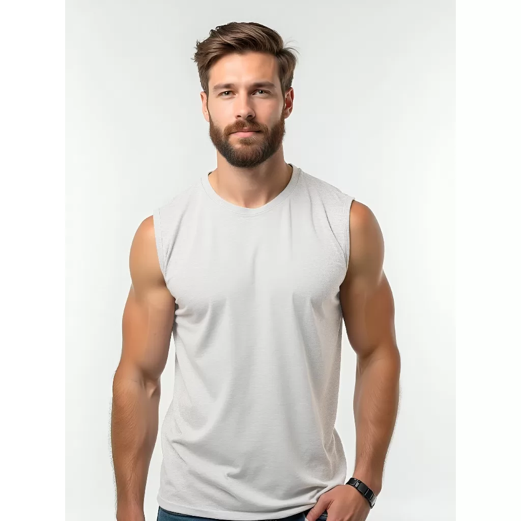 Camiseta Dry Fit Masculina UV 50+ Branca Academia Corrida Treino Casual