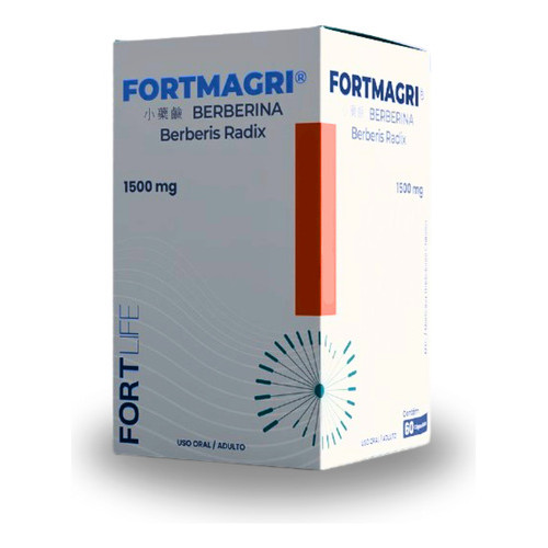 Fortmagri Berberina 1500mg C/60 Cápsulas Fortlife
