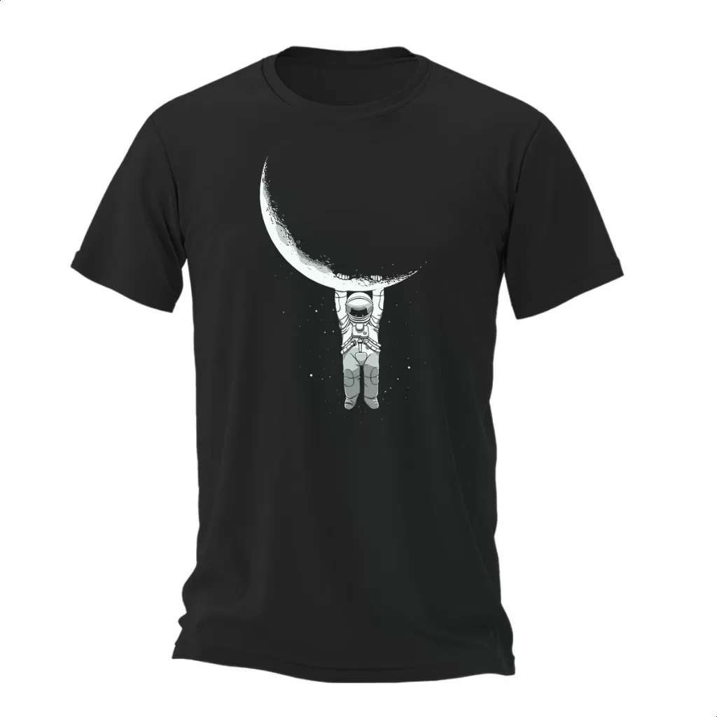 Camisa Camiseta Masculina Astronauta Estampada Premium Algodão