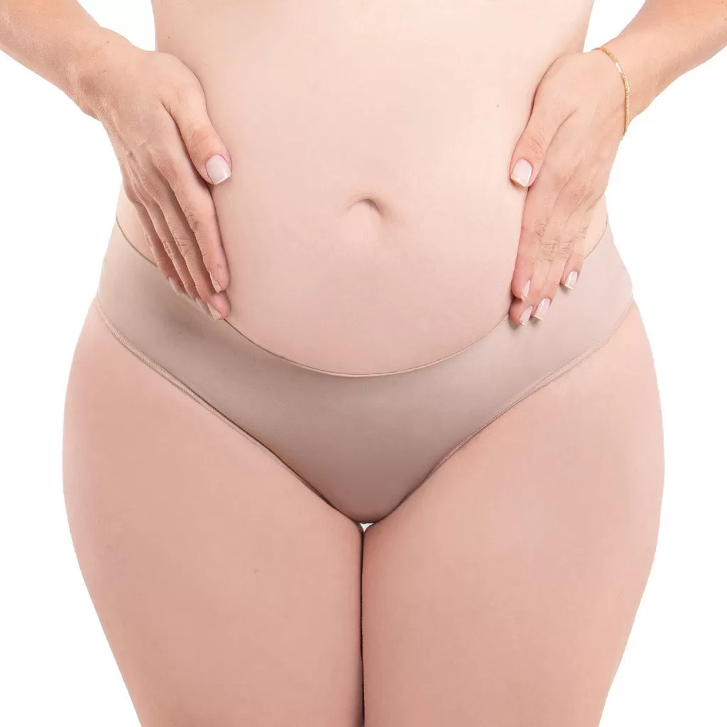 Calcinha gestante tanga cintura baixa Linha Mãe Nayane Rodrigues .