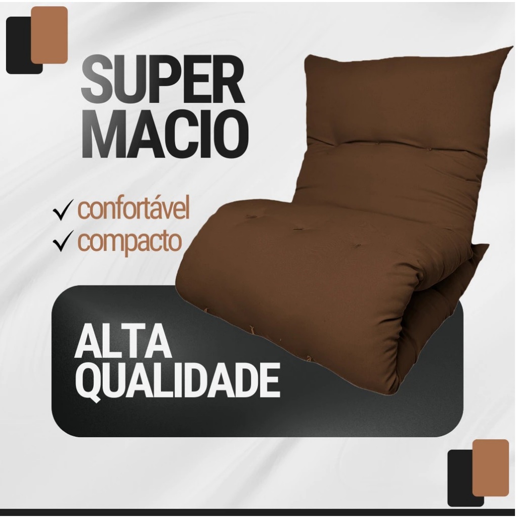 Colchonete Camping 170x60cm  Espreguiçadeira Solteiro para Acampamento Confortável