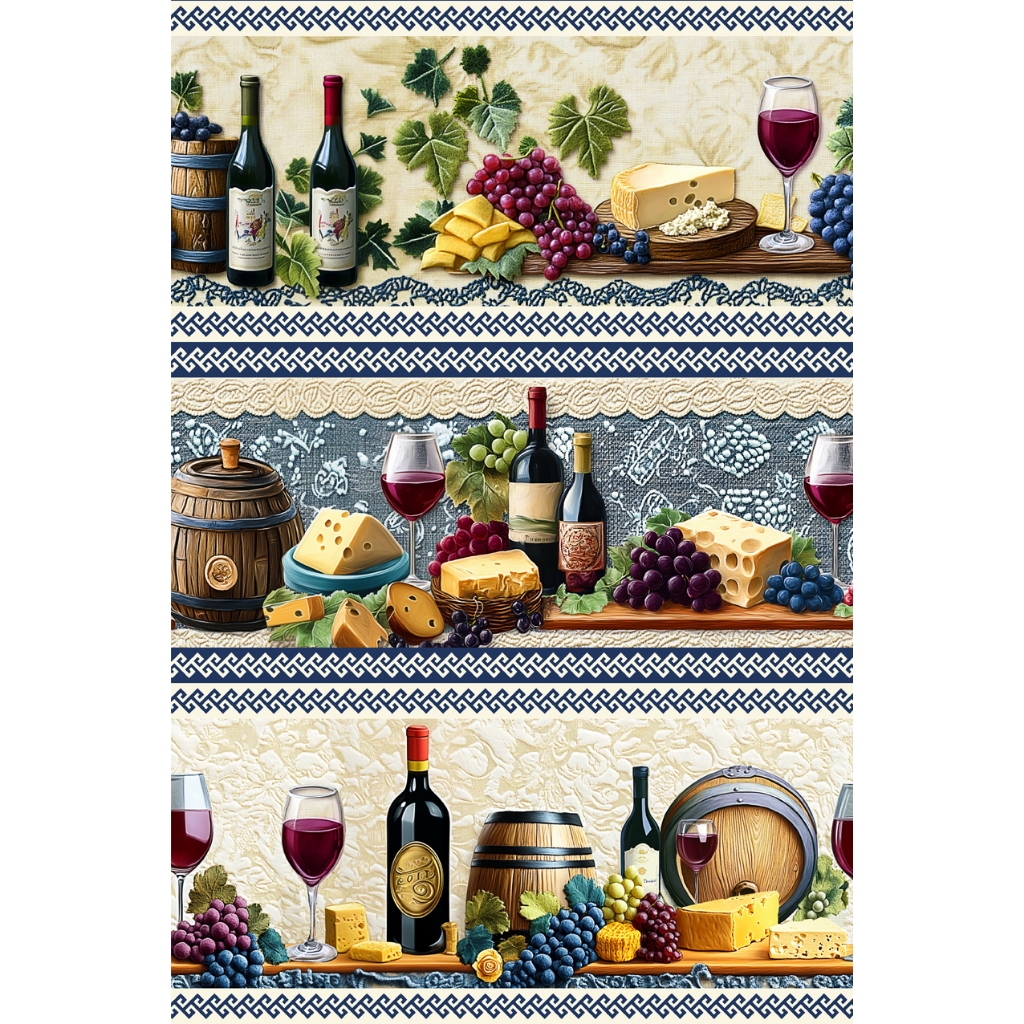 Tecido Tricoline Mista  – Barrado Digital – 10 Faixas – 0,50 cm x  1,45 largura –  Varias estampas