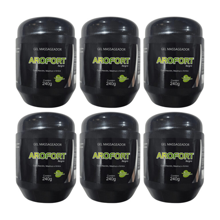 Kit 6x Gel Massageador AROFORT Gel Negro 240g | Re