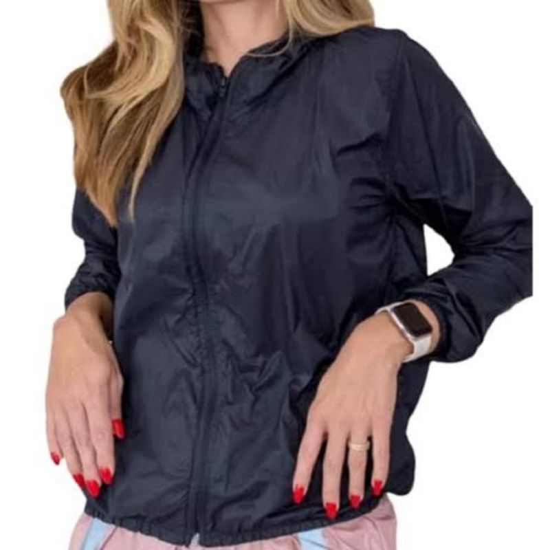 Blusa Para Treino Academia Ciclismo Corrida Caminhada Jaqueta Corta Vento C Capuz