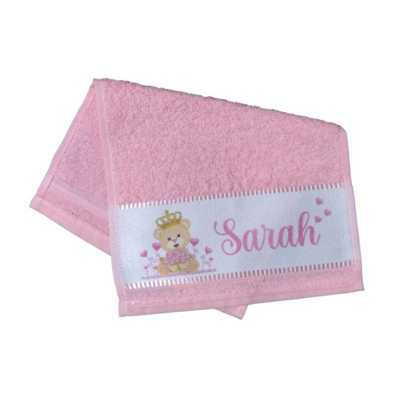 toalhinha personalizada lavabinho menina
