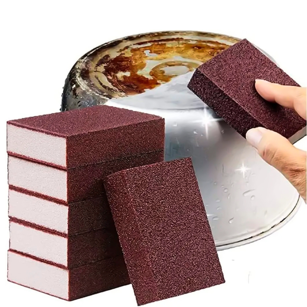 Kit 10 Esponja Magica Tira Manchas Riscos Ferrugem Sujeiras Pesada