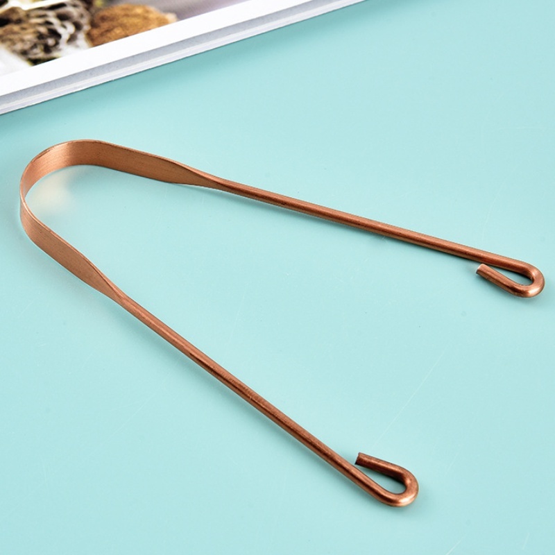 Dourado / Prateado 100% Higienizador Para Raspagem Lingual Higiene Saúde Bucal – Modelo Premium