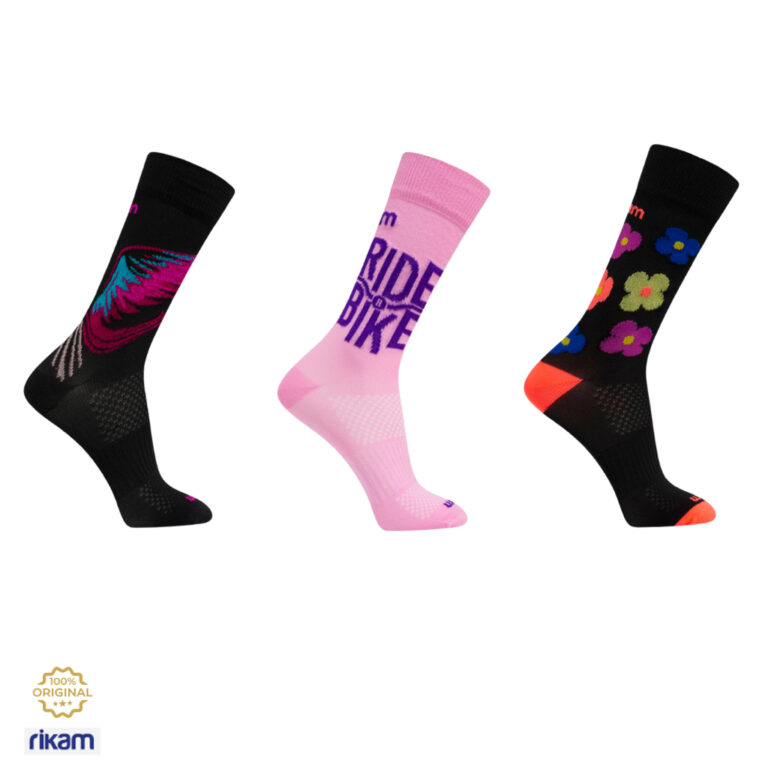 Kit 6 Pares Meia Ciclismo Feminina Corrida Mountai