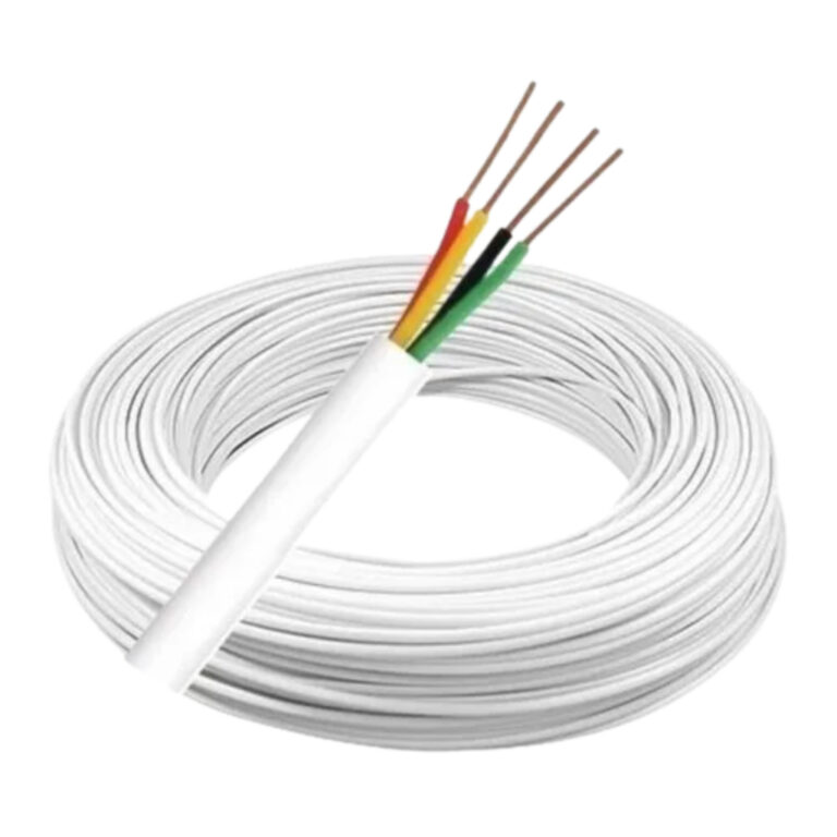 Cabo para Alarme e Interfone 4 Vias 0,40mm Branco
