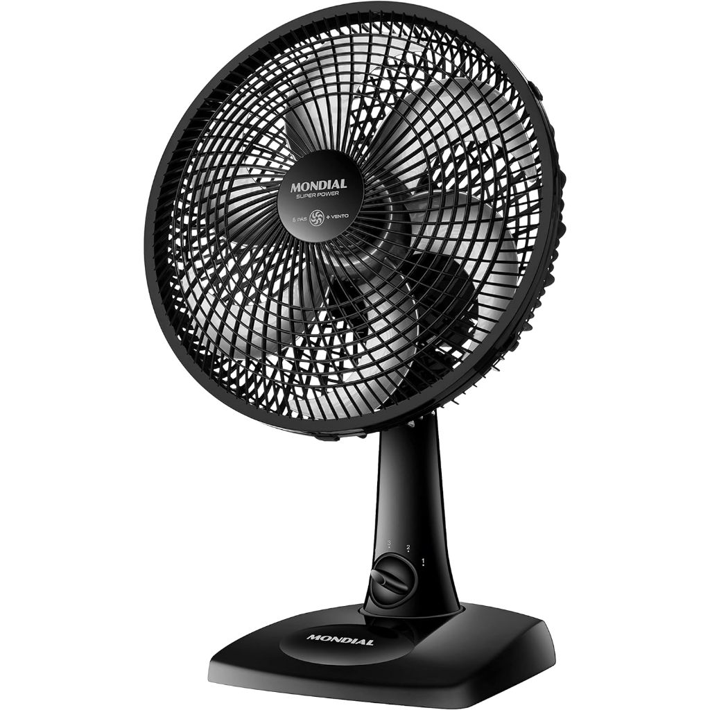 Ventilador de Mesa Oscilante Super Power Mondial Silencioso Portátil VSP-30