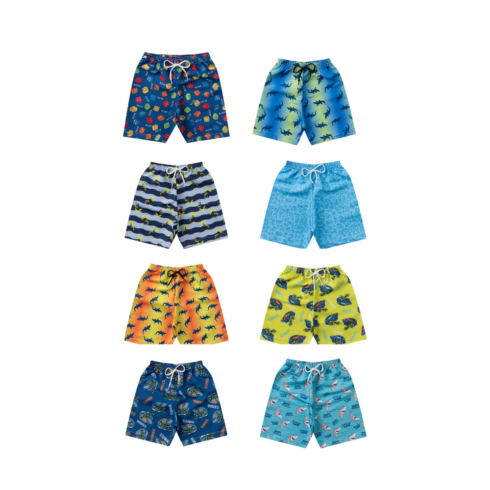 KIT 5 BERMUDAS INFANTIL SORTIDA TACTEL PRAIA