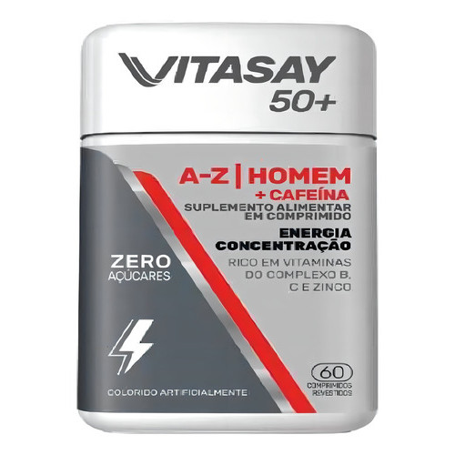 Vitasay Homem 50+ A-z + Cafeína 60 Comprimidos