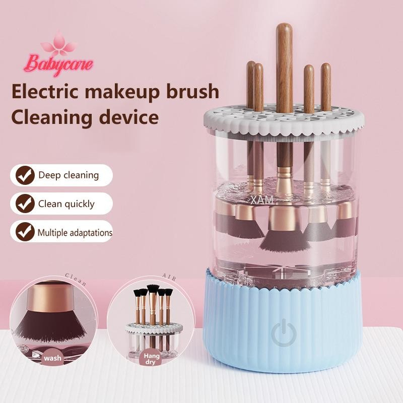 Limpador De Pincel De Maquiagem Elétrico USB Portátil 3 Em 1 Pincéis Escova De Limpeza
