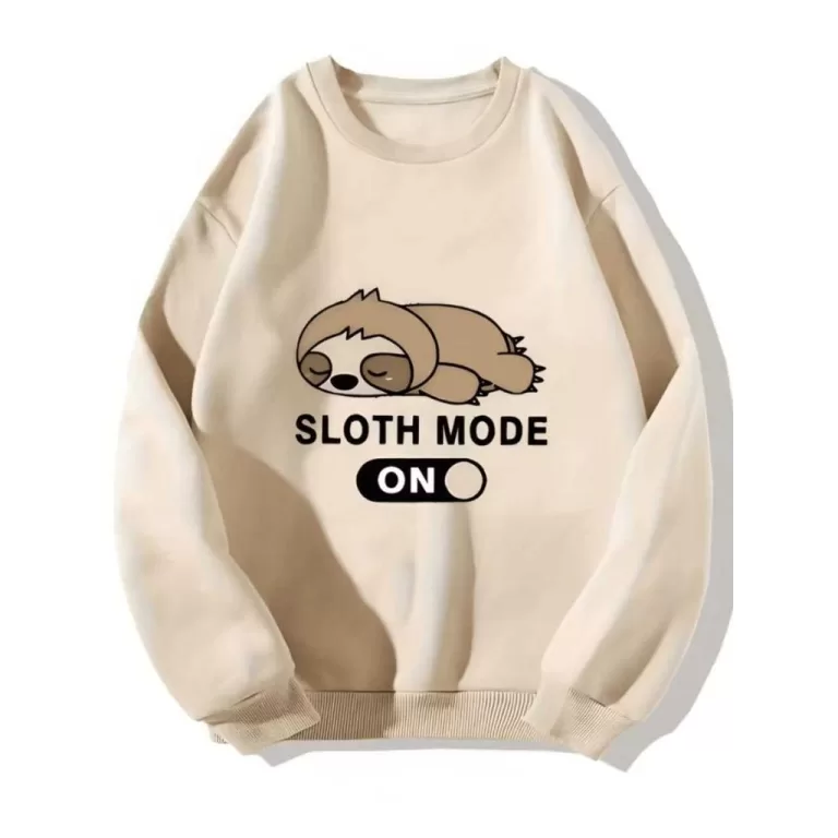 Moletom Unissex Sloth Mode On Fofo Quentinho E Est
