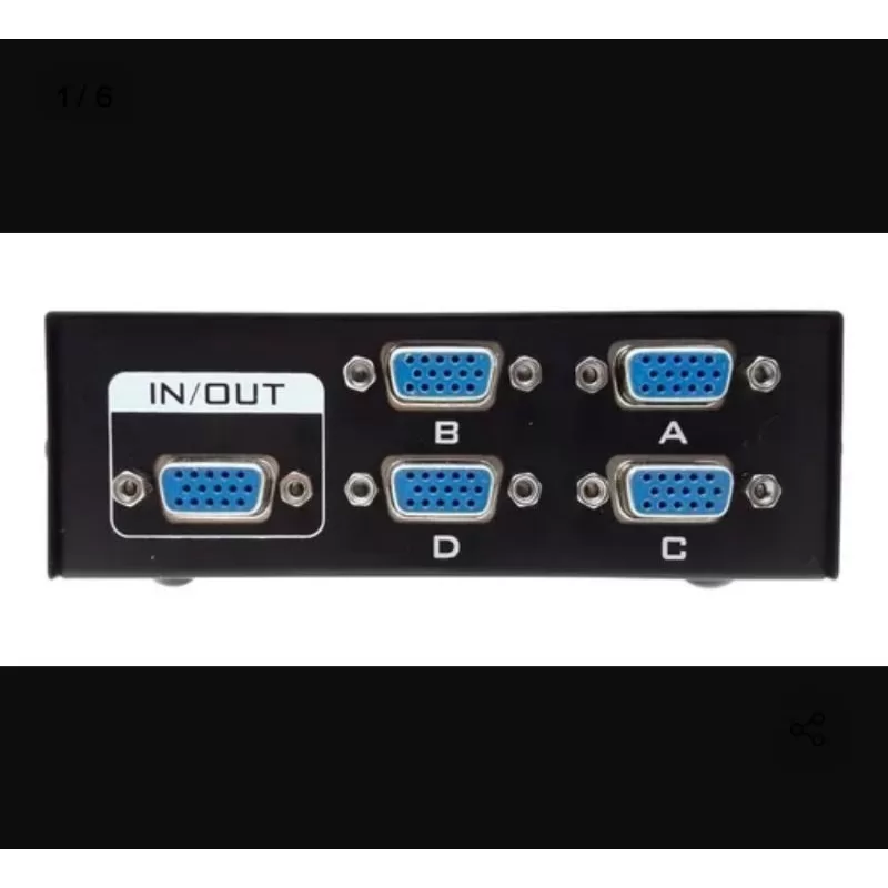 Seletor Chaveador Switch Vga 1×4 Ou 4×1 Monitor (15-4)
