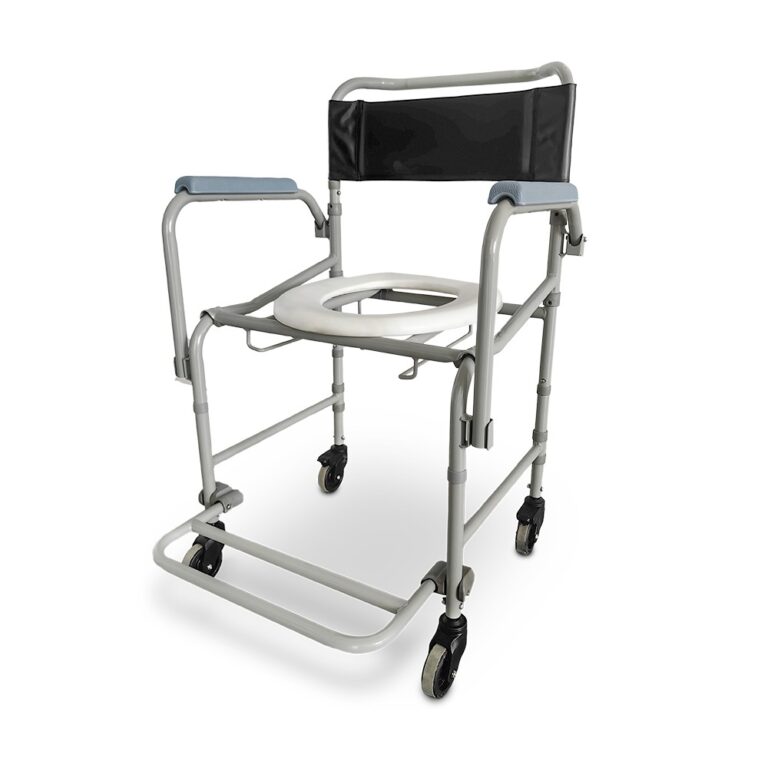 Cadeira de banho higienica adulto em aço dobravel