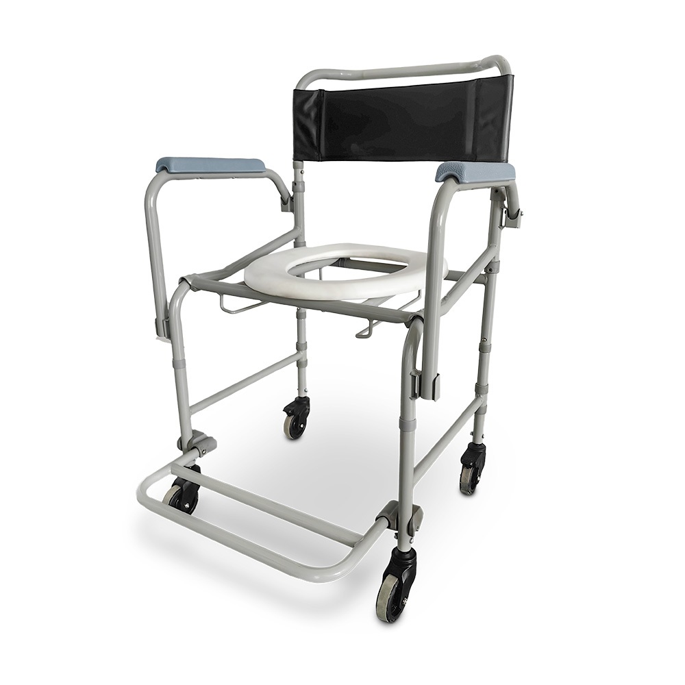 Cadeira de banho higienica adulto em aço dobravel 130 kg D40 dellamed