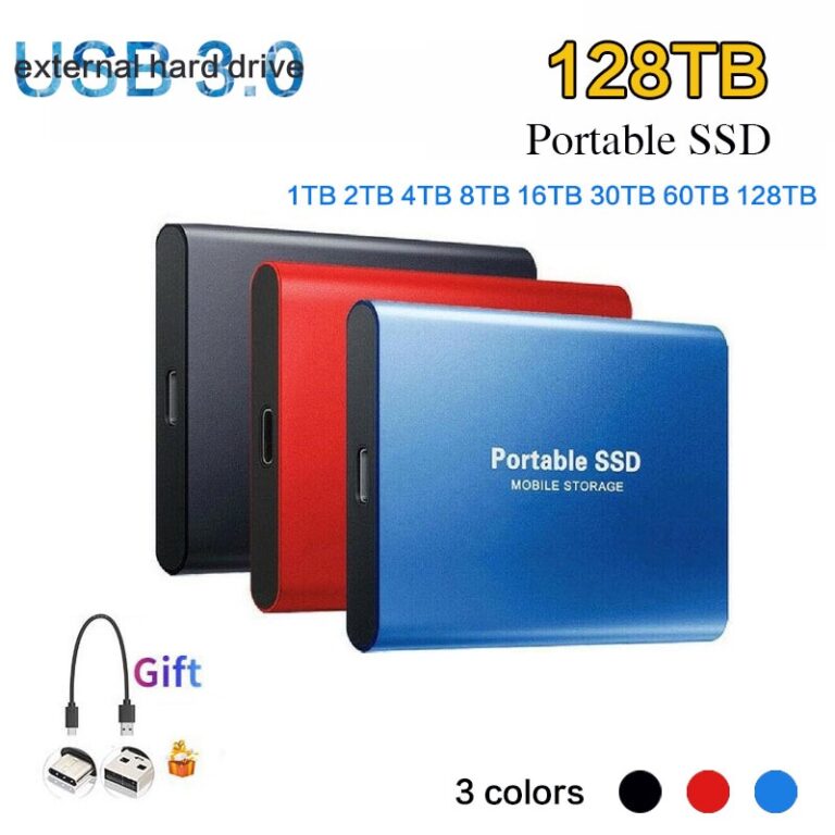 HD Externos SSD 128TB 60TB Disco rígido externo 3