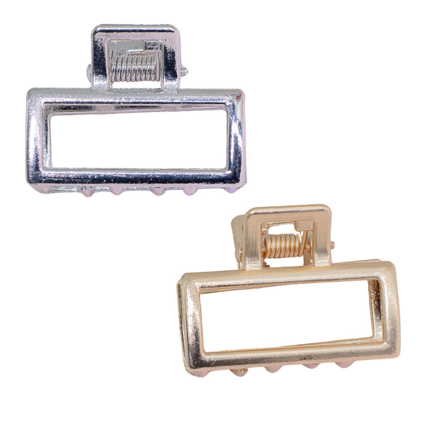 Piranha de Cabelo Quadrada de Metal