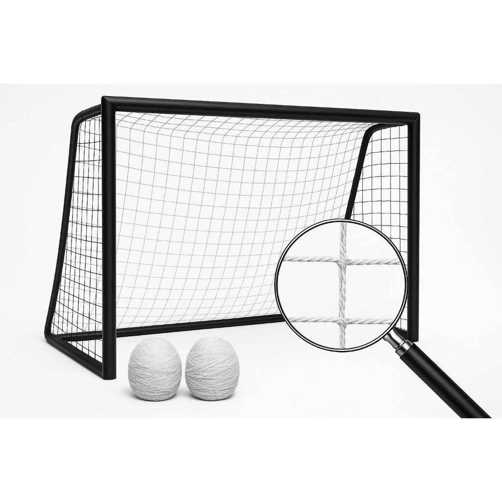 Par Rede Gol Futsal Fio 4mm Nylon Proteção UV Rede de Futebol de Salão