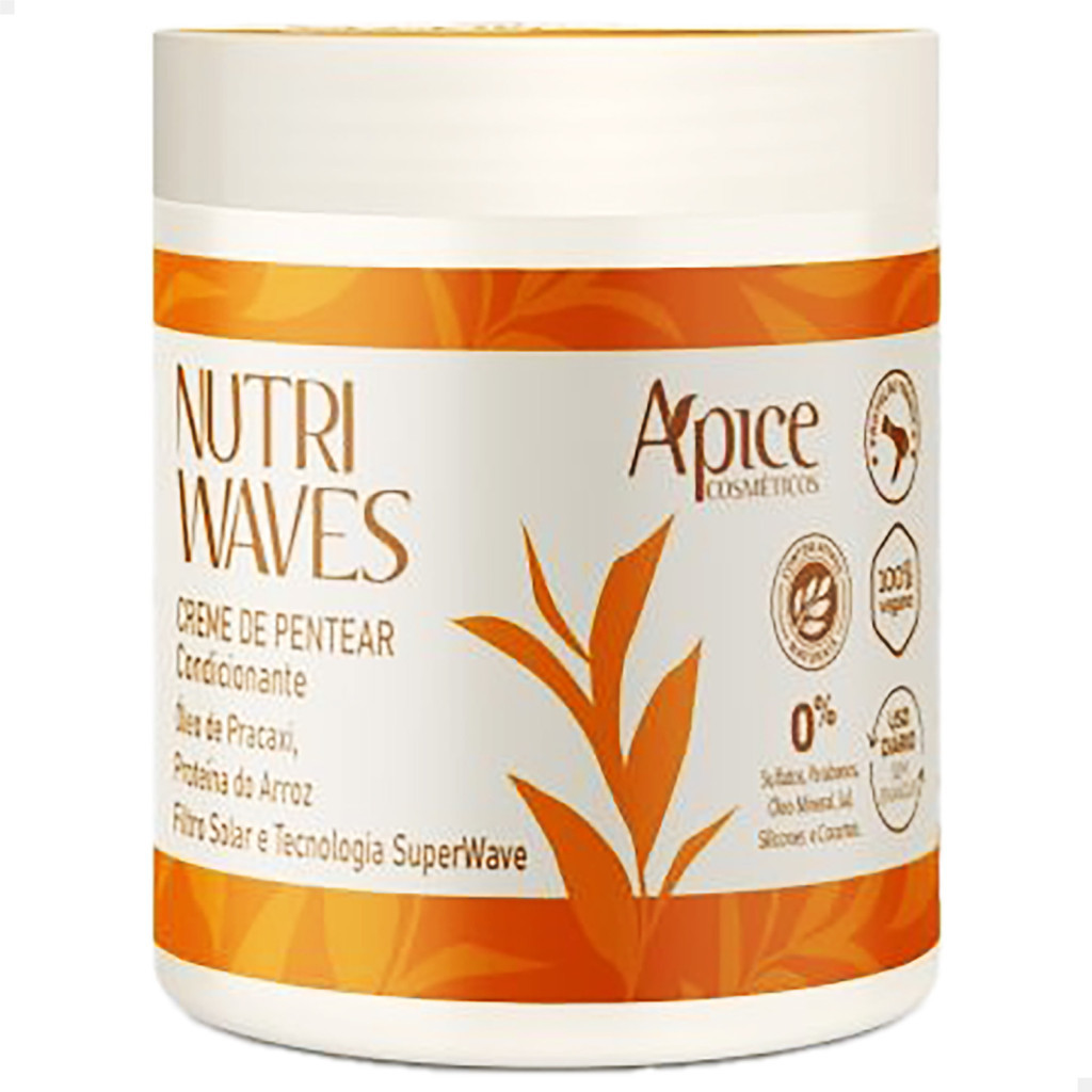CREME DE PENTEAR  NUTRI WAVES 500G – LANÇAMENTO APSE APICE