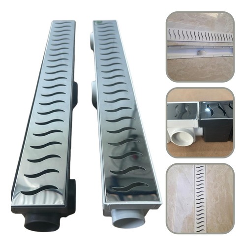 Ralo Banheiro Linear Oculto 6×100 Invisível 