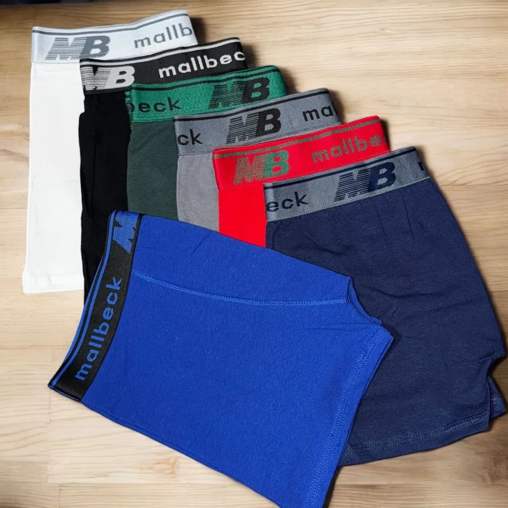 Kit 5 Cuecas Boxer de ALGODÃO Masculina Box Adulto Cueca Cotton PREMIUM
