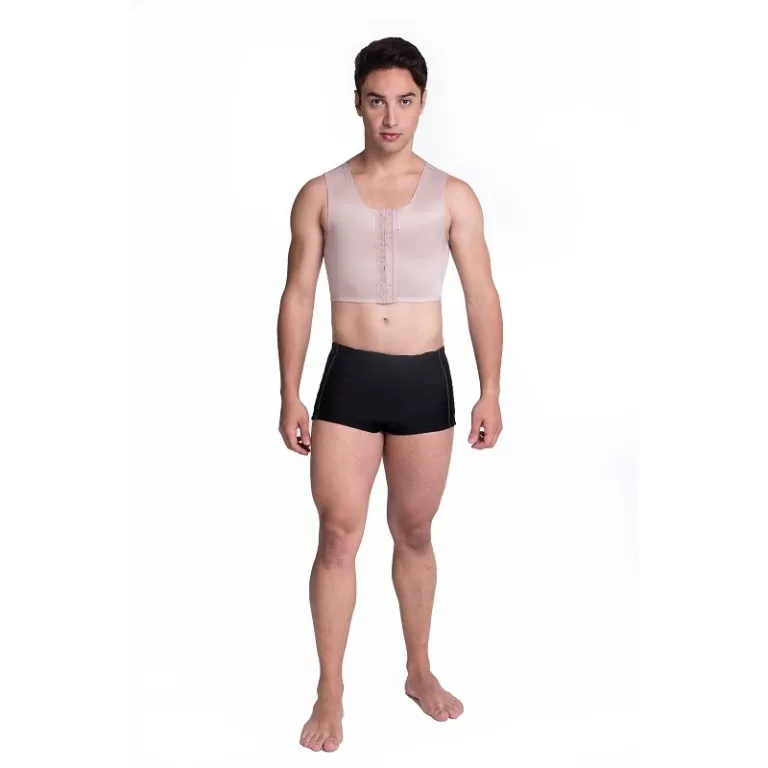 Cinta Masculina Curto Com Fecho Frontal Modelador 