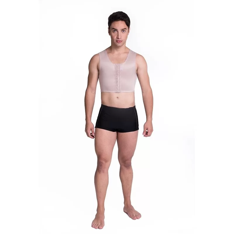 Cinta Masculina Curto Com Fecho Frontal Modelador Ginecomastia Biobela 1619