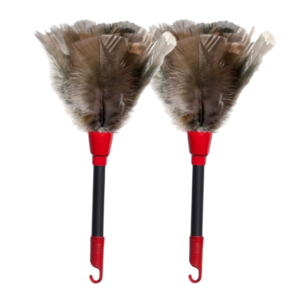 Kit 1/2/3 unidades Espanadores Pó Pena 34 Cm Limpa Poeira Moveis Casa