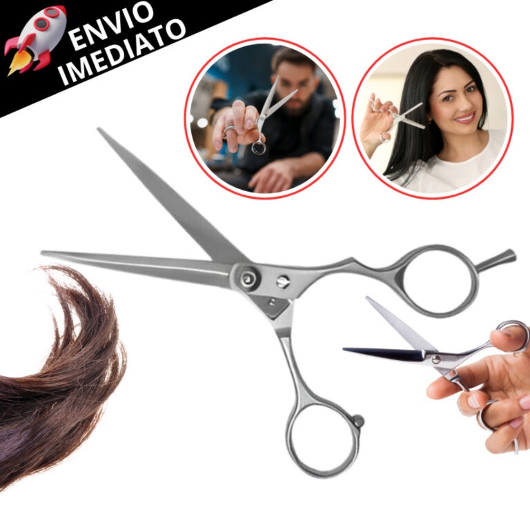 Tesoura Cabeleleiro Barbeiro Profissional Em Inox 